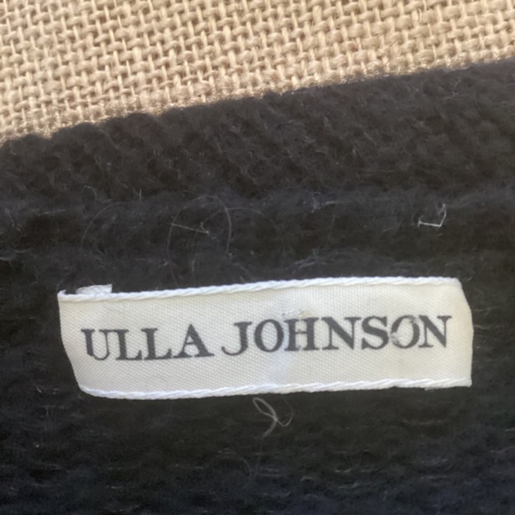 Ulla Johnson Pullover Black Wool Alpaca Scoop Neck‎ Sweater Super soft size P 0 - Picture 6 of 8